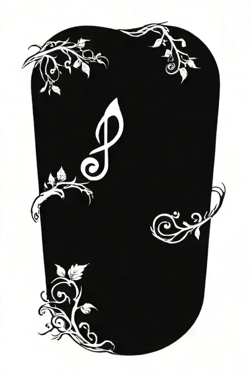 A Simple Circle With A Simple Tree Of Life Integrated With A Simple Treble Clef Inside The Circle