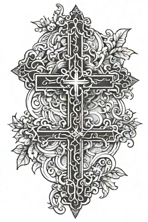 Cross With Bible Verse Written