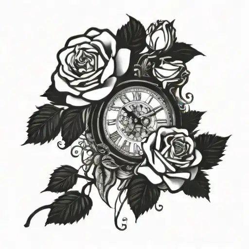 Roses 2008 Clock Money