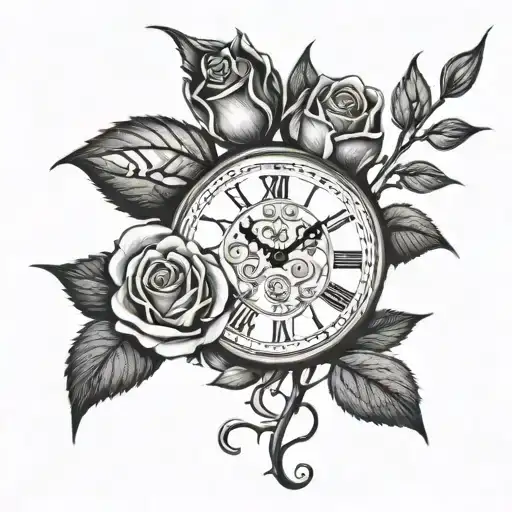 Roses 2008 Clock