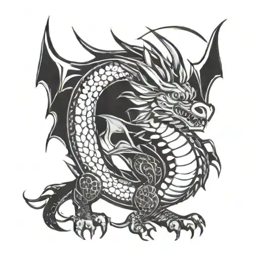 Native American Welsh Dragon