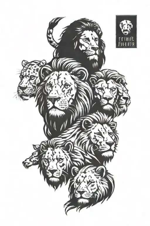 Lion Trauma Family Portrait
