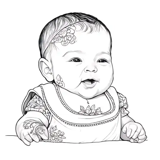 A Baby In A Bib