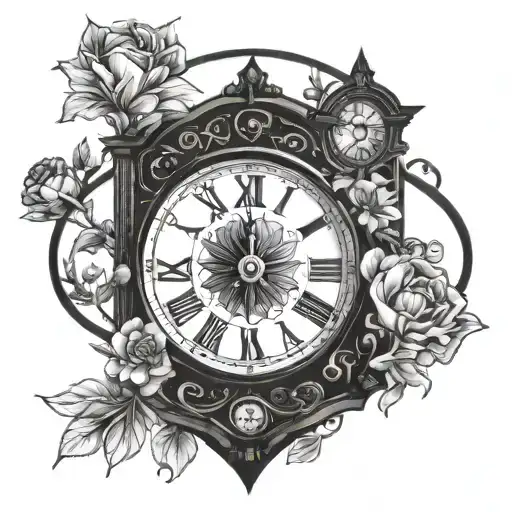 Clock And Diamond Shaped Window Nostalgic Vibe Outside