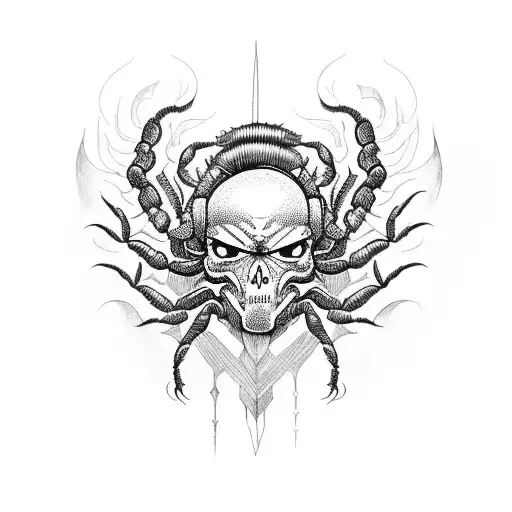 Dark Sunset Scorpion Fire Graveyard