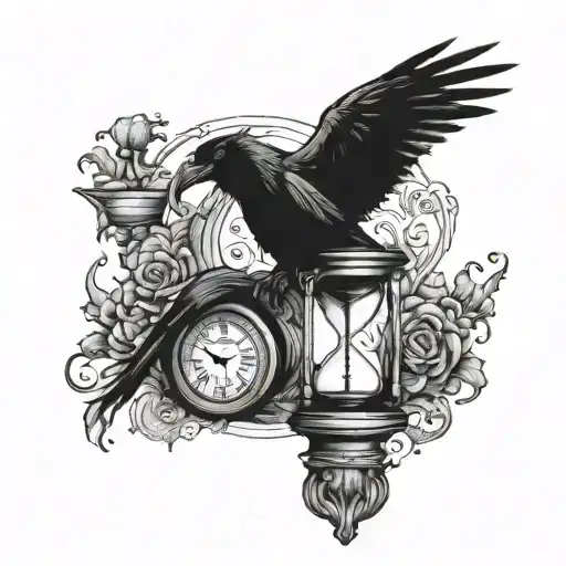 Raven Holding Hourglass