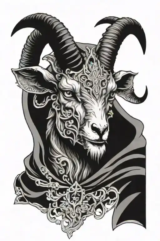 Goat Head Demon With Cape