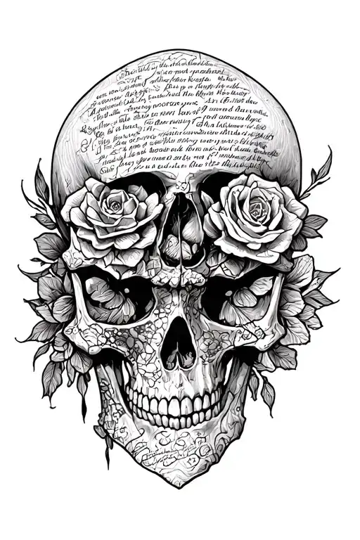 Skulls With Words 812