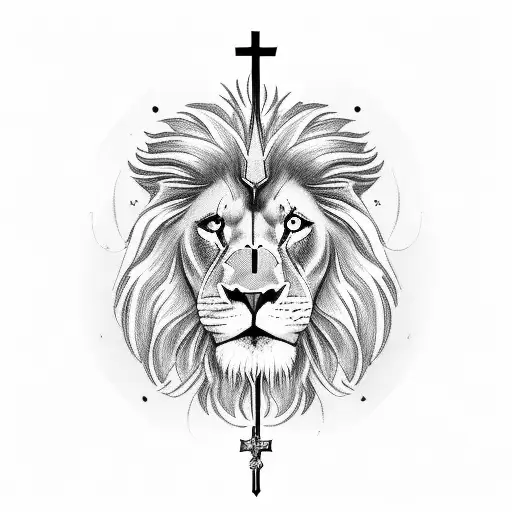 Wing With Cross And Lion 8K Very Exclusive