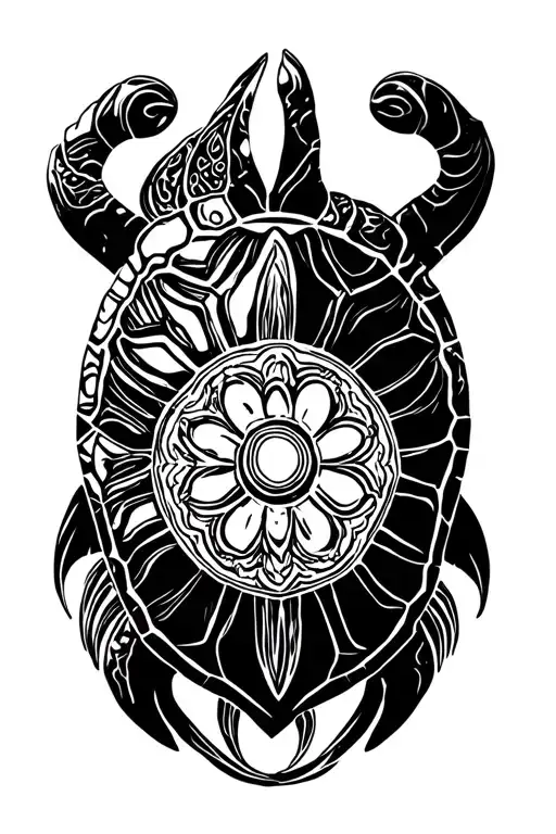 Dharma Wheel Turtle Shell