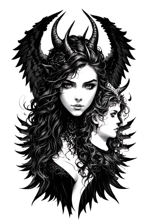 Angle And Demon Half Angel