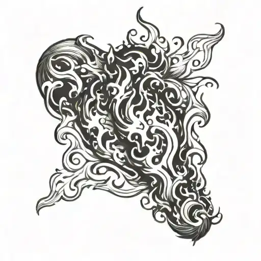 Fire Flames All Over The Forearm