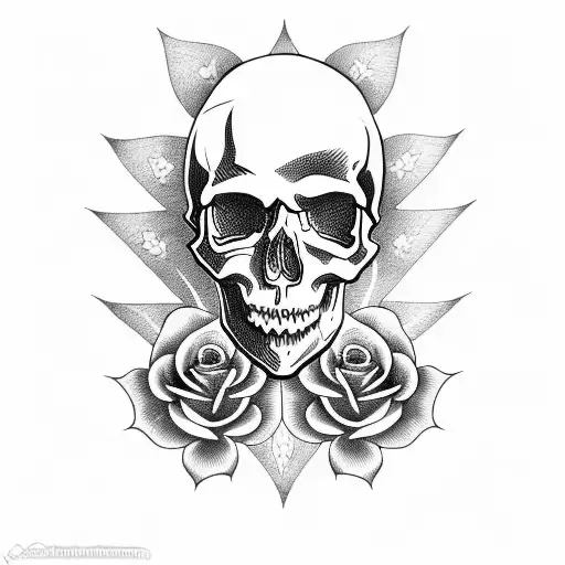Skull And Roses