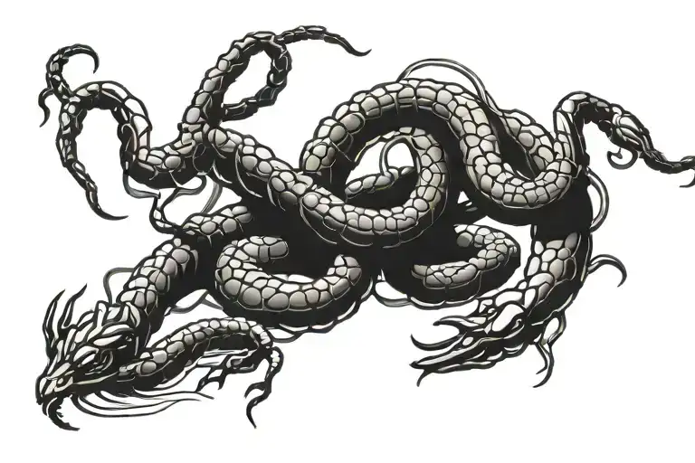 Scorpion Against Snake Battle Scene