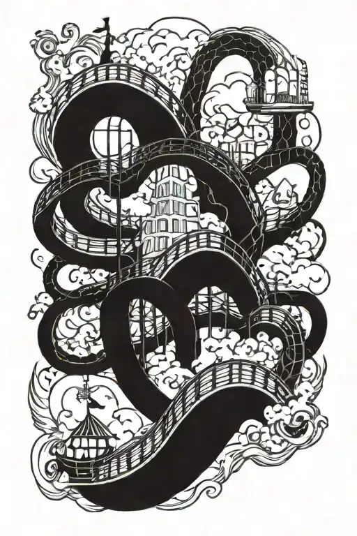 Roller Coaster Heaven Hell