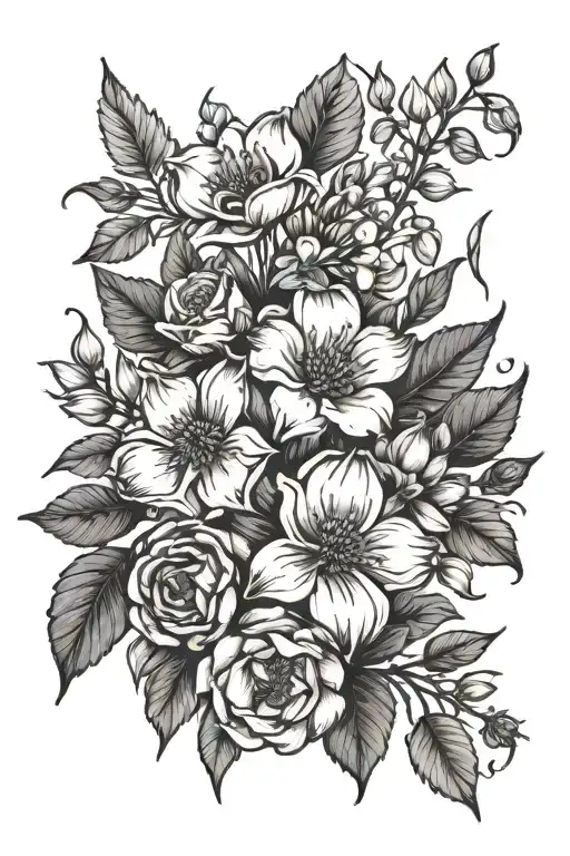 April Birth Month Flower Bouquet