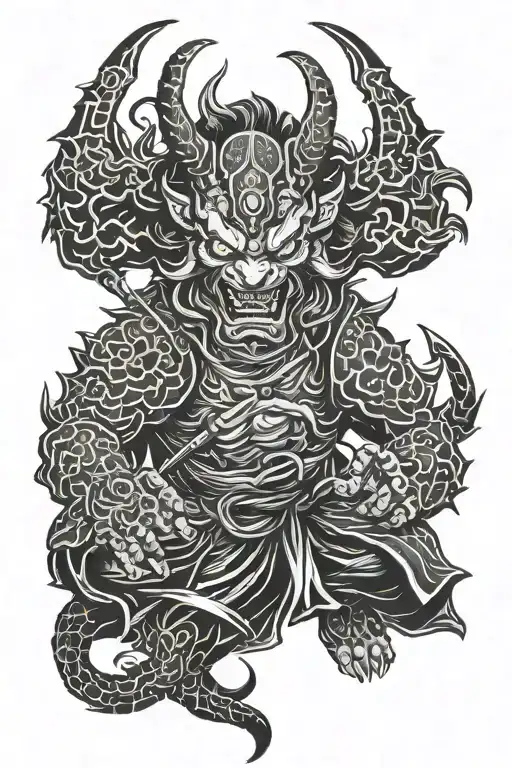 Oni And Samurai Themed