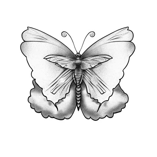 Butterfly With A Plaster On Wing