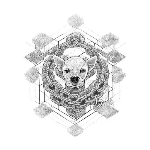 Lily In A Square Of Chains