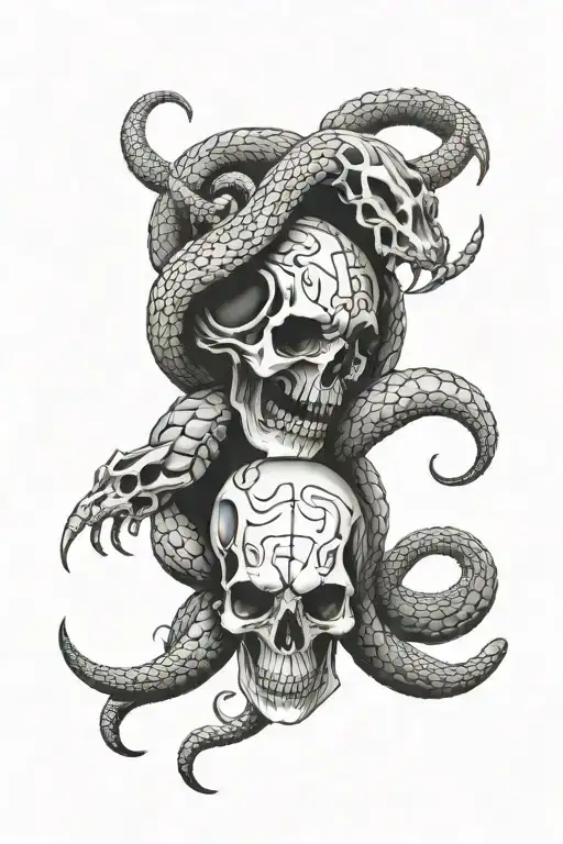 2 Cobra Skulls And A Scorpion