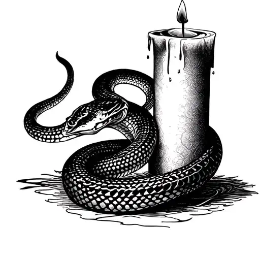 Snake Around Candle