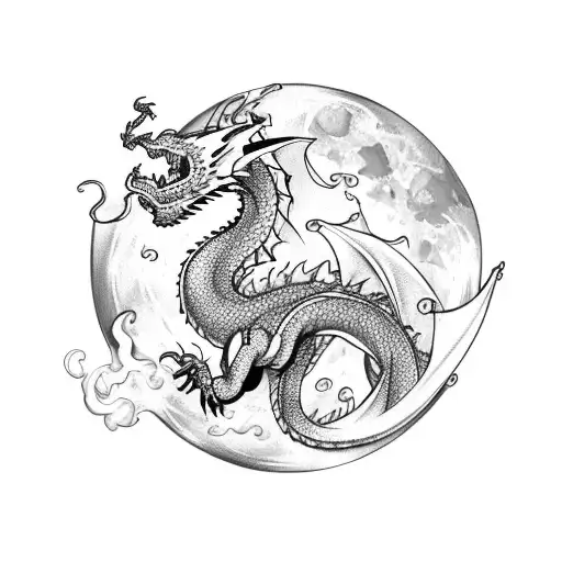 Two Dragons In A Moon