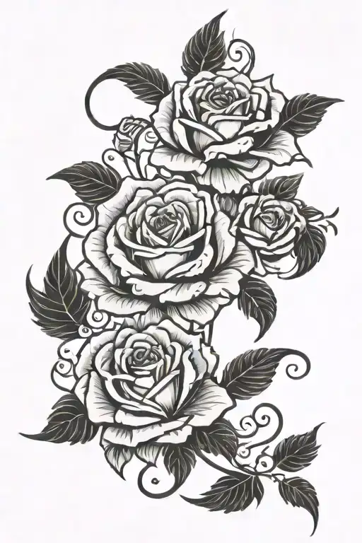 A Rose And 2 Phoenix Rising