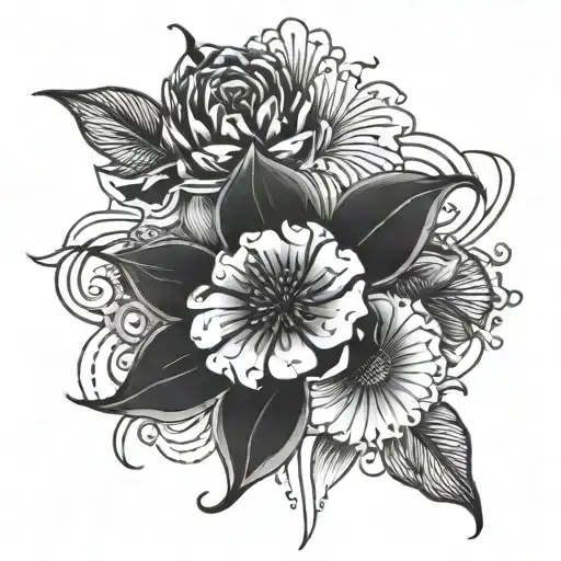 Abstract Flowers And Pain