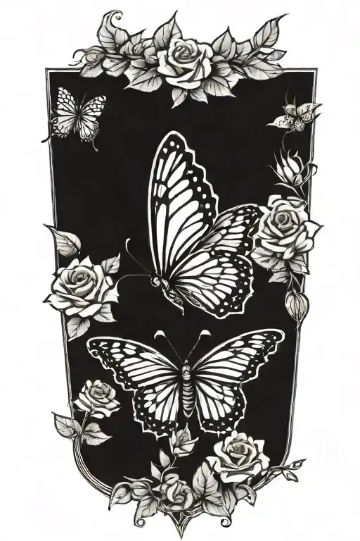 Rose Butterfly Flowers