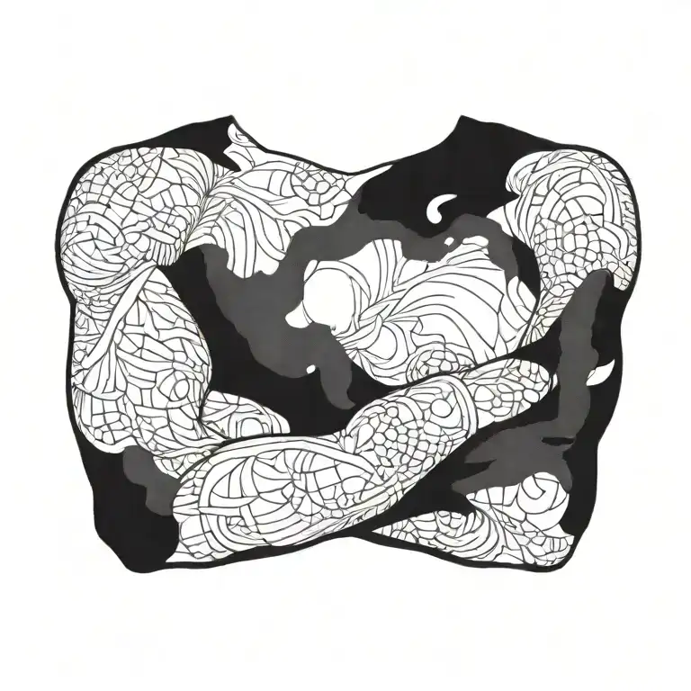 Find Wrapping Around Upper Chest And Arms