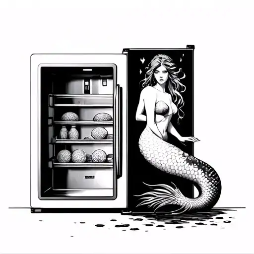 Mermaid In A Fridge