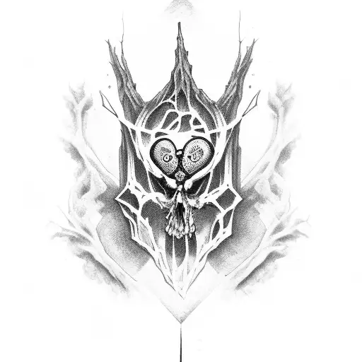 Dark Angle In Woods Spiders Skulls Horrifying