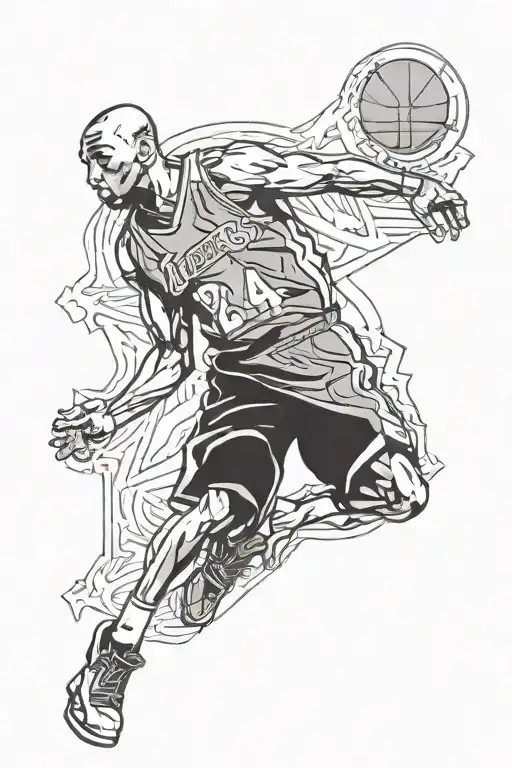 Kobe Bryant Looks Like A God Symbol