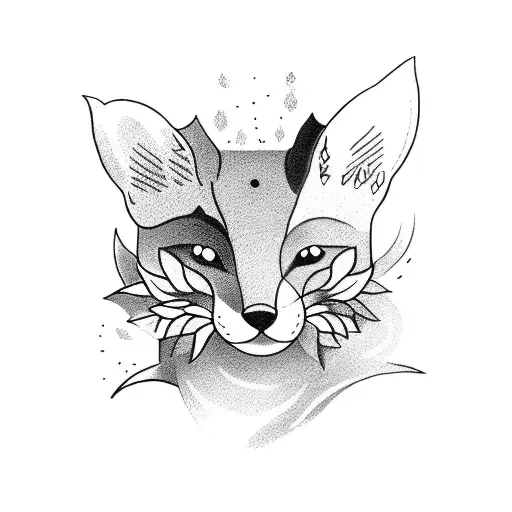 Matching Tatto Cat And Fox