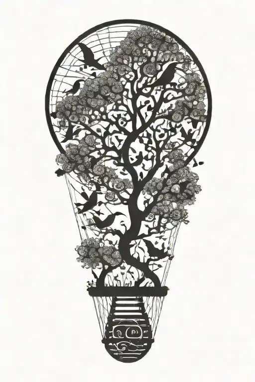 Flock Of Birds Flying Out Of Dna Tree