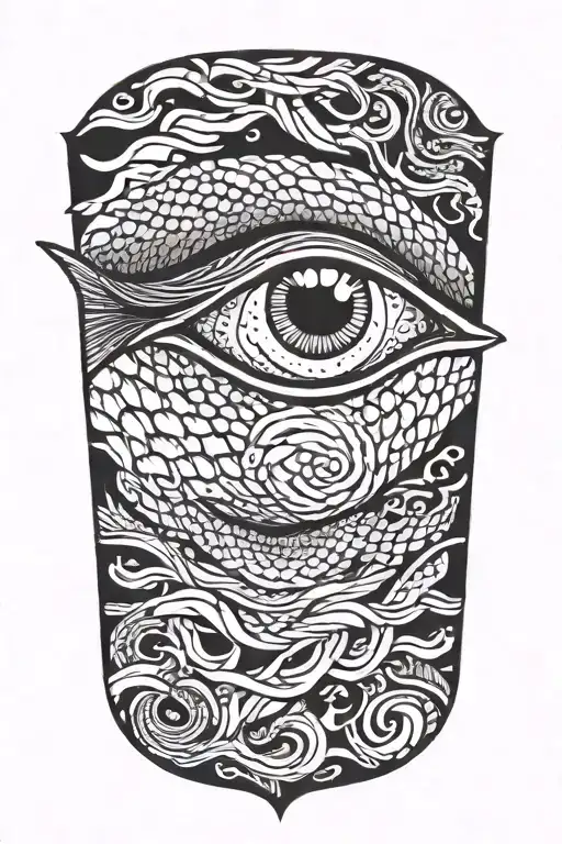 Fish Scales With Eye