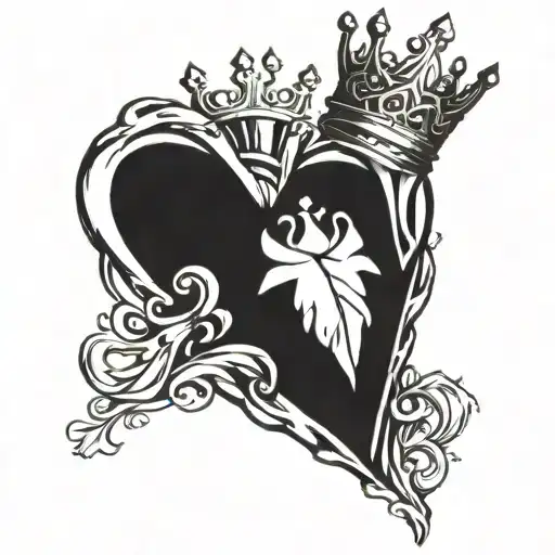 Icy Heart With Crown