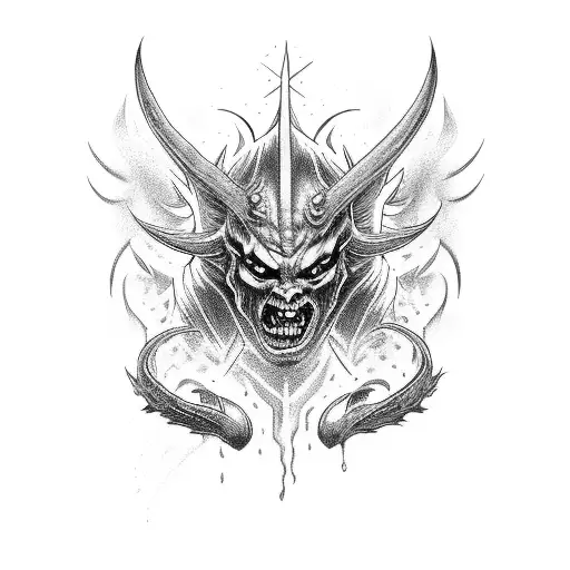 Demon And Angels Fighting Sleeve