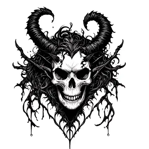 Smilkroprow And Skull And Demon