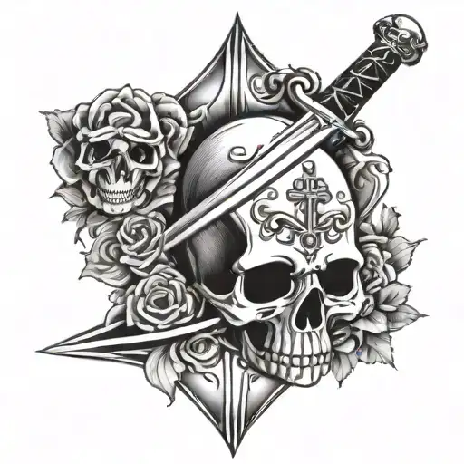 Memento Mori Skull Sword
