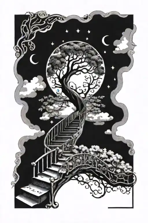 Life Tree Stairway To Heaven Eye Of God