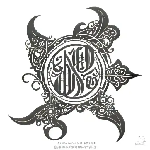 Incorporate Arabic Calligraphy Into A Bozkurt Design