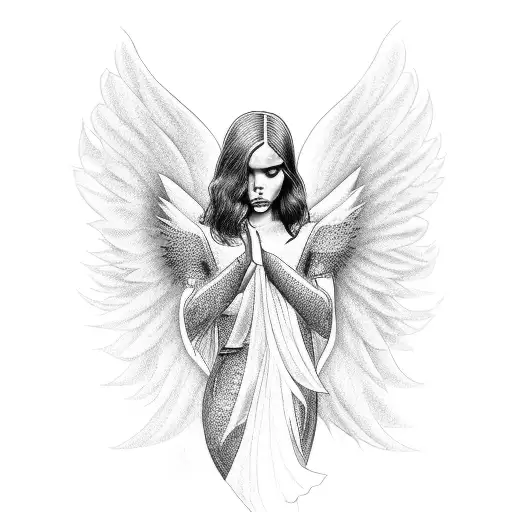 Person As An Angel Dark