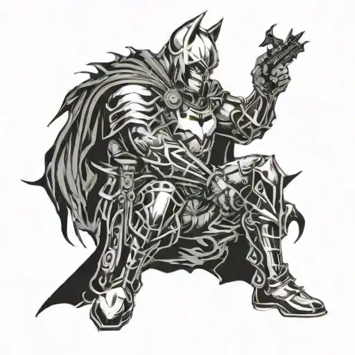 Dark Knight Kneeling