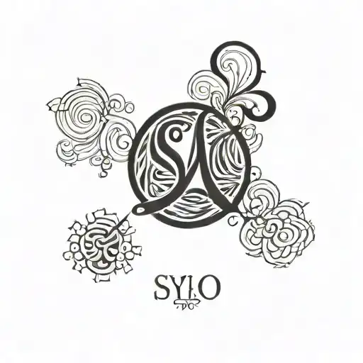 A Minimalist My Name In Syuko Point In Center Of Black Circle