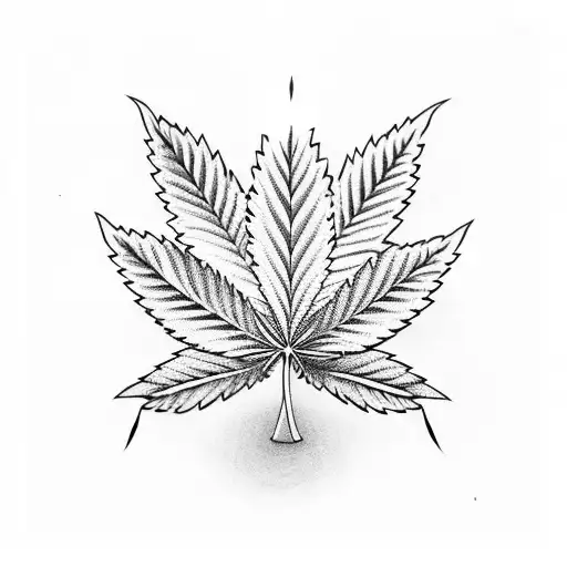 A Cannabis Leaf Morphing Into A Skateboard