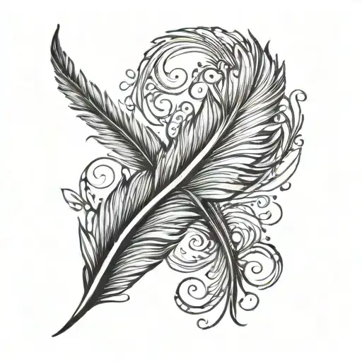 Delicate Feather Symbol