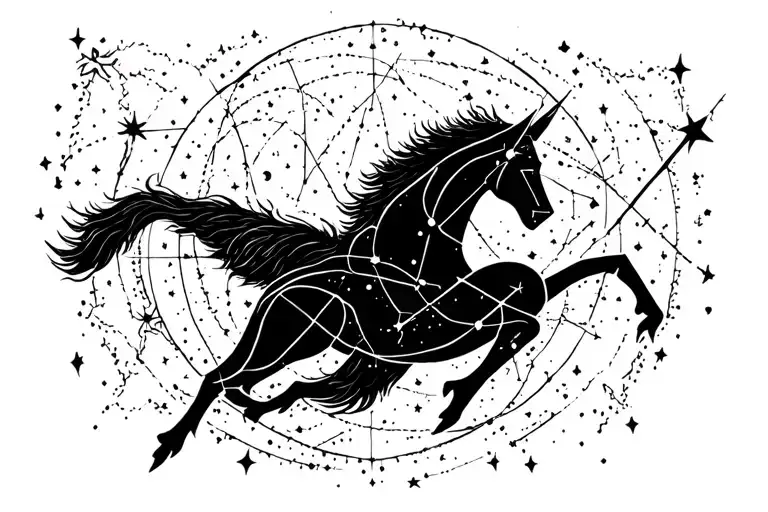 Sagittarius Constellation Intertwined