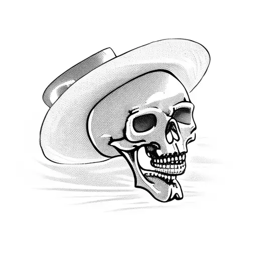 A Full Body Skeleton In A Suit With A Hat And A Cigar Leans Against The Wall And A Cane