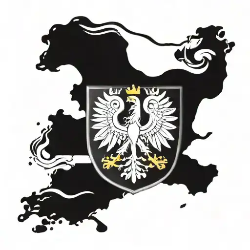 Incorporate The Polish Flag And A Shield Motif In A Tattoo Symbolizing Protection For The Athlete